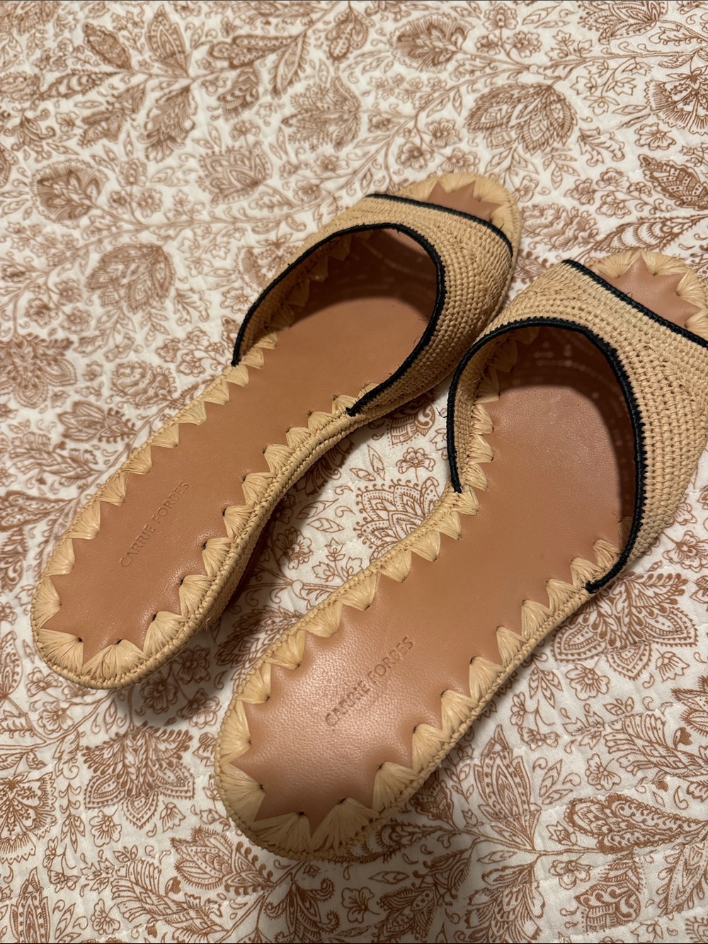 Carrie Forbes Raffia wedges